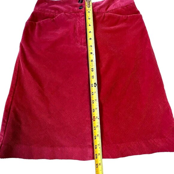 Talbots Corduroy Skirt Women Sz 2 Straight Business Casual Ladies Salmon Orange - Picture 7 of 10